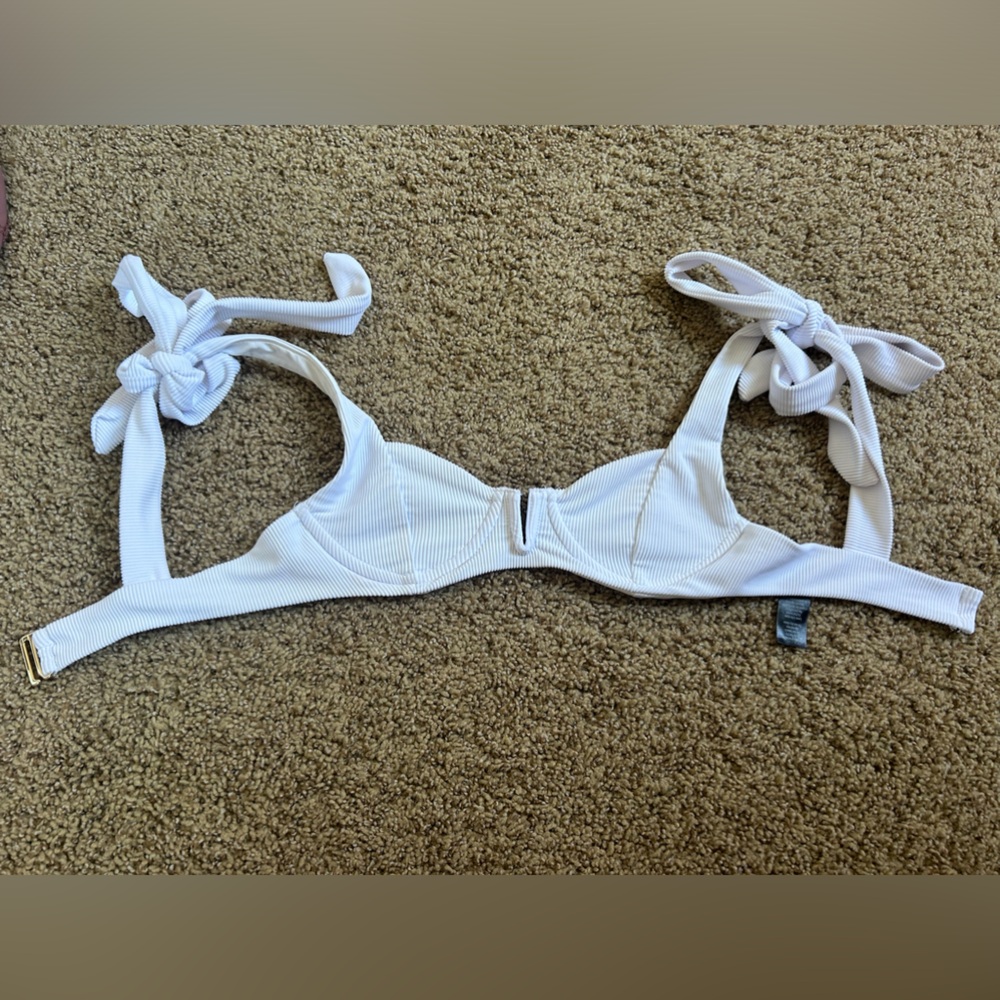Beach Riot White Bikini Top - Size XS